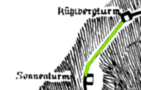 Plan der Stadtmauer - 1815- Teilstück