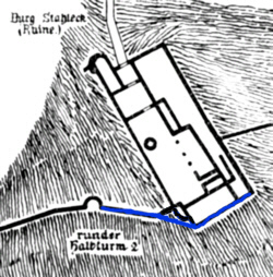 Plan der Stadtmauer - 1815- Teilstück