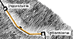 Plan der Stadtmauer - 1815- Teilstück