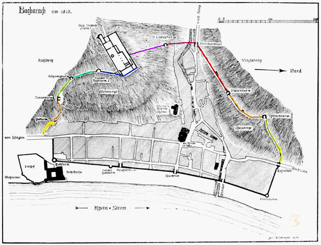 Plan der Stadtmauer – 1815